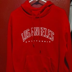 Los angeles California red hoodie